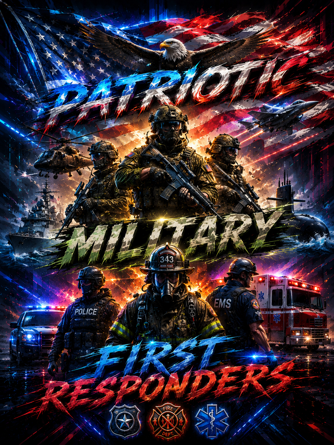 Patriotic, Military, First Responders