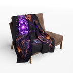 Superhero Kid Purple Energy Fleece — Cozy Fleece Blanket