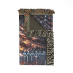 Fallen Soldier Battlefield Cross Memorial — Woven Throw Blanket product image 12 | Idgit Ink