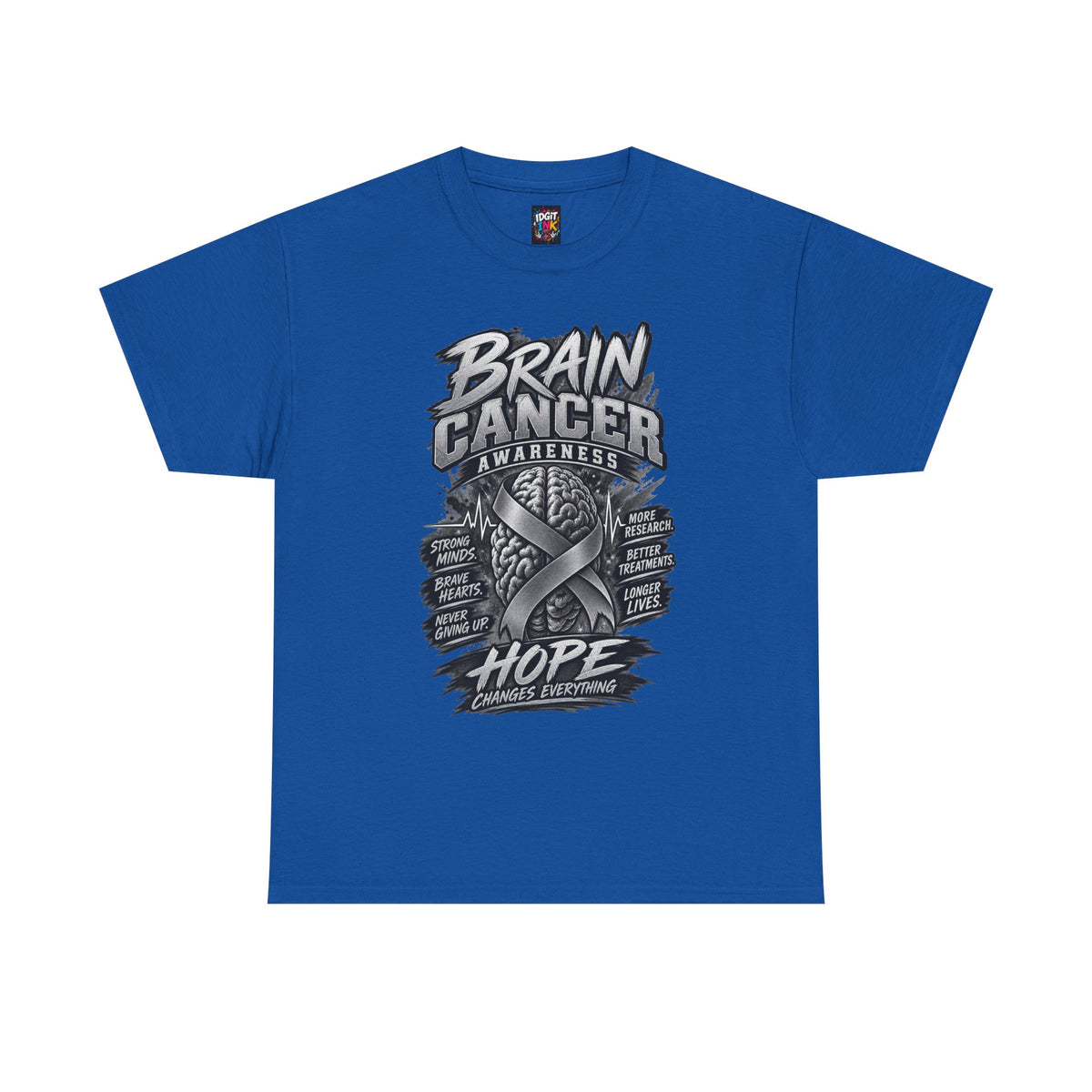 Brain Cancer Awareness T-Shirt – Hope Ribbon Graphic Tee