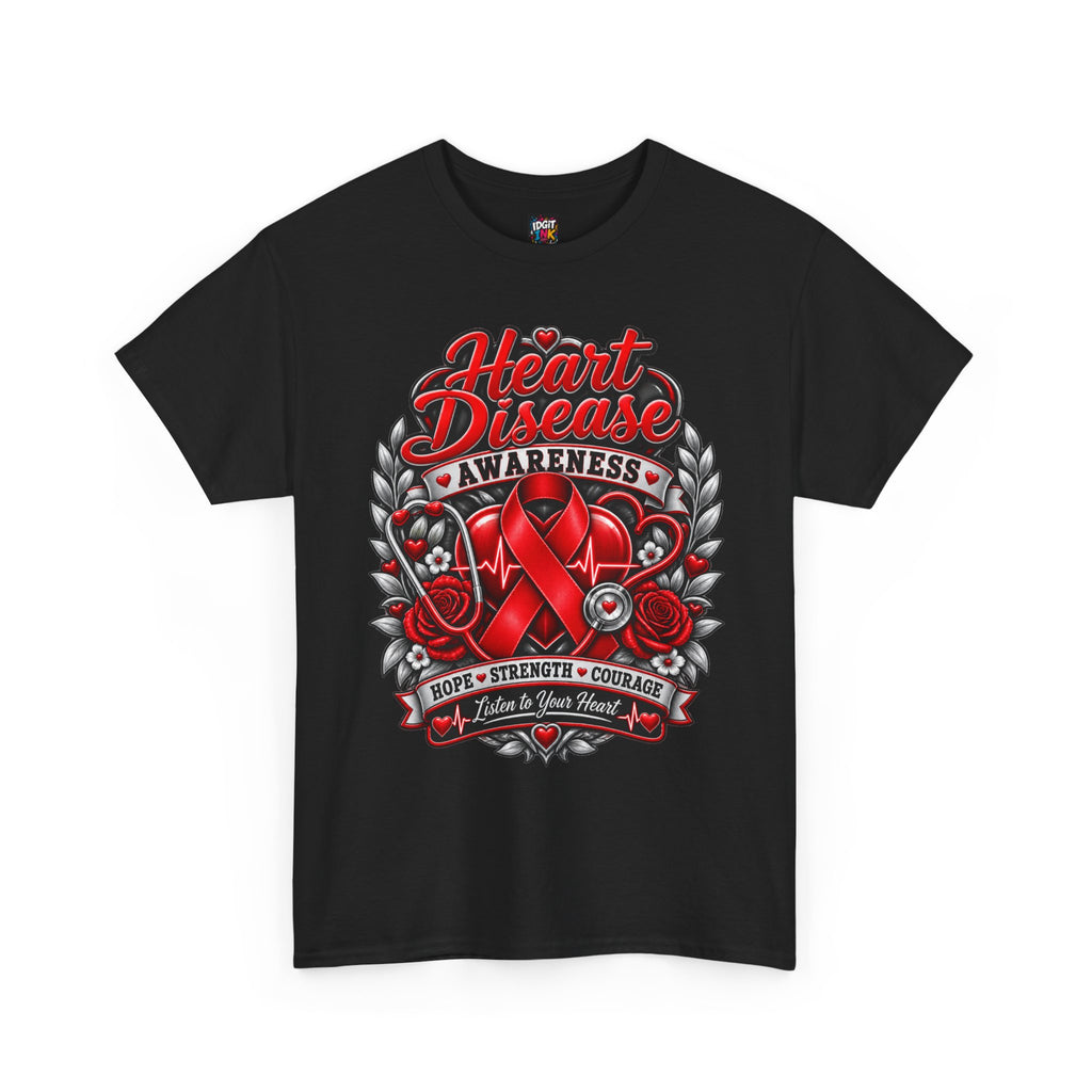 Heart Disease Awareness Hope Strength Courage