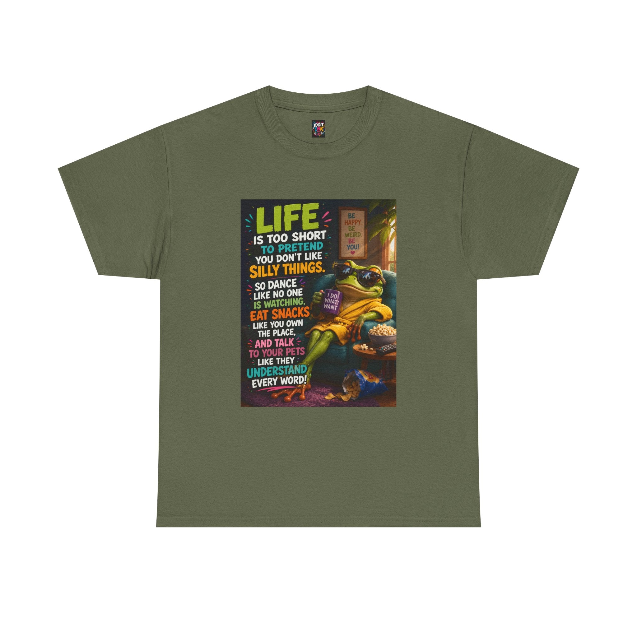 "Life Is Too Short" Motivational  Turtle