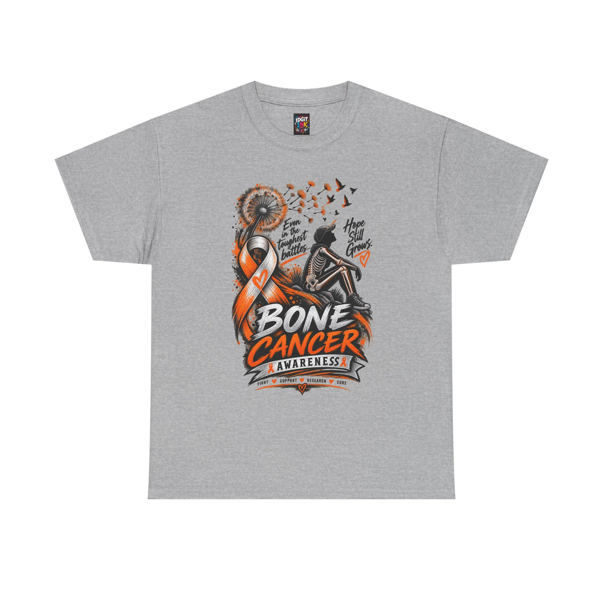 Bone Cancer Awareness Ribbon T-Shirt — Support Survivors & Hope
