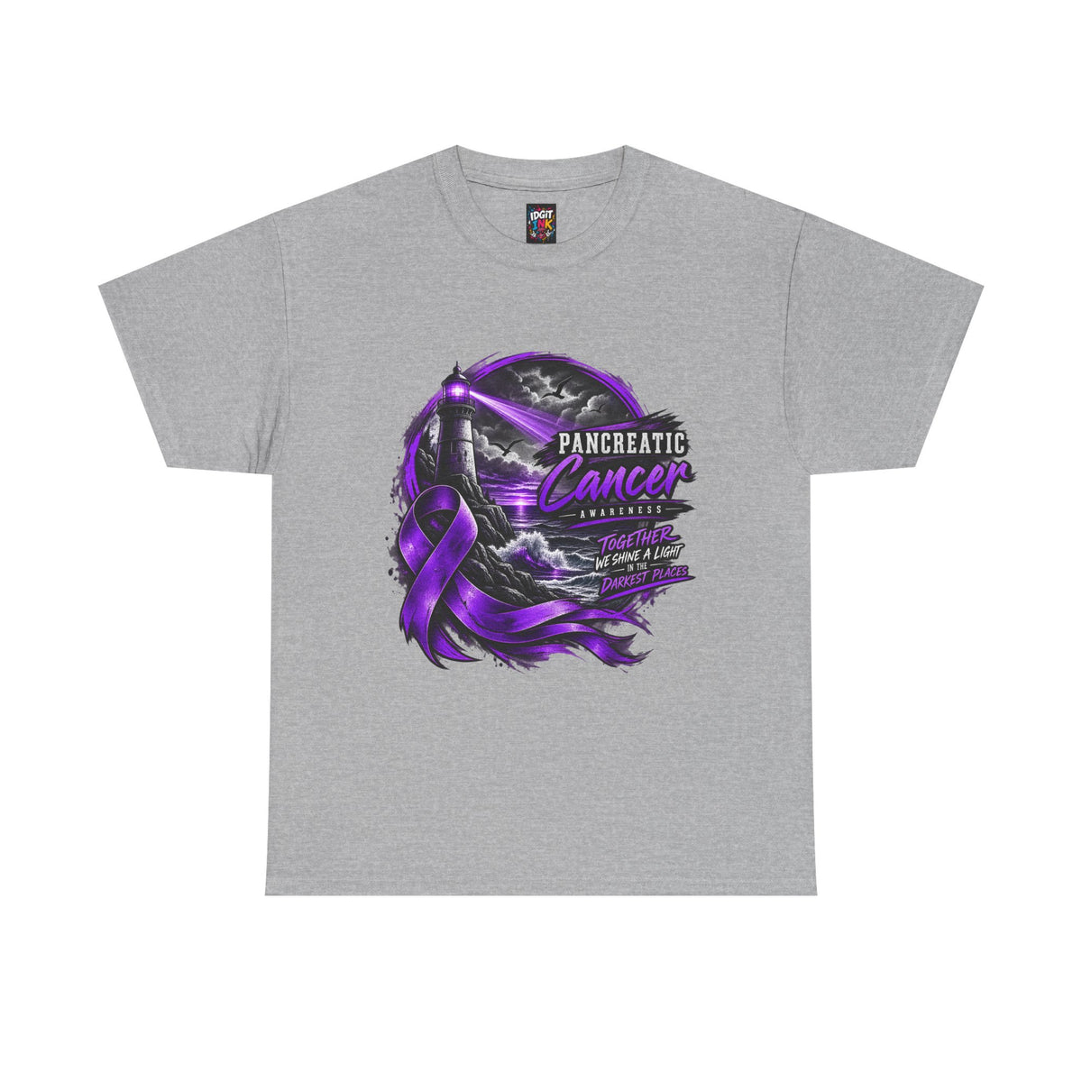 Pancreatic Cancer Awareness Purple Ribbon Support Tee