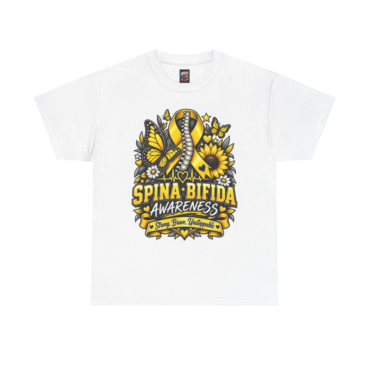 Spina Bifida Awareness Yellow Ribbon, Sunflower