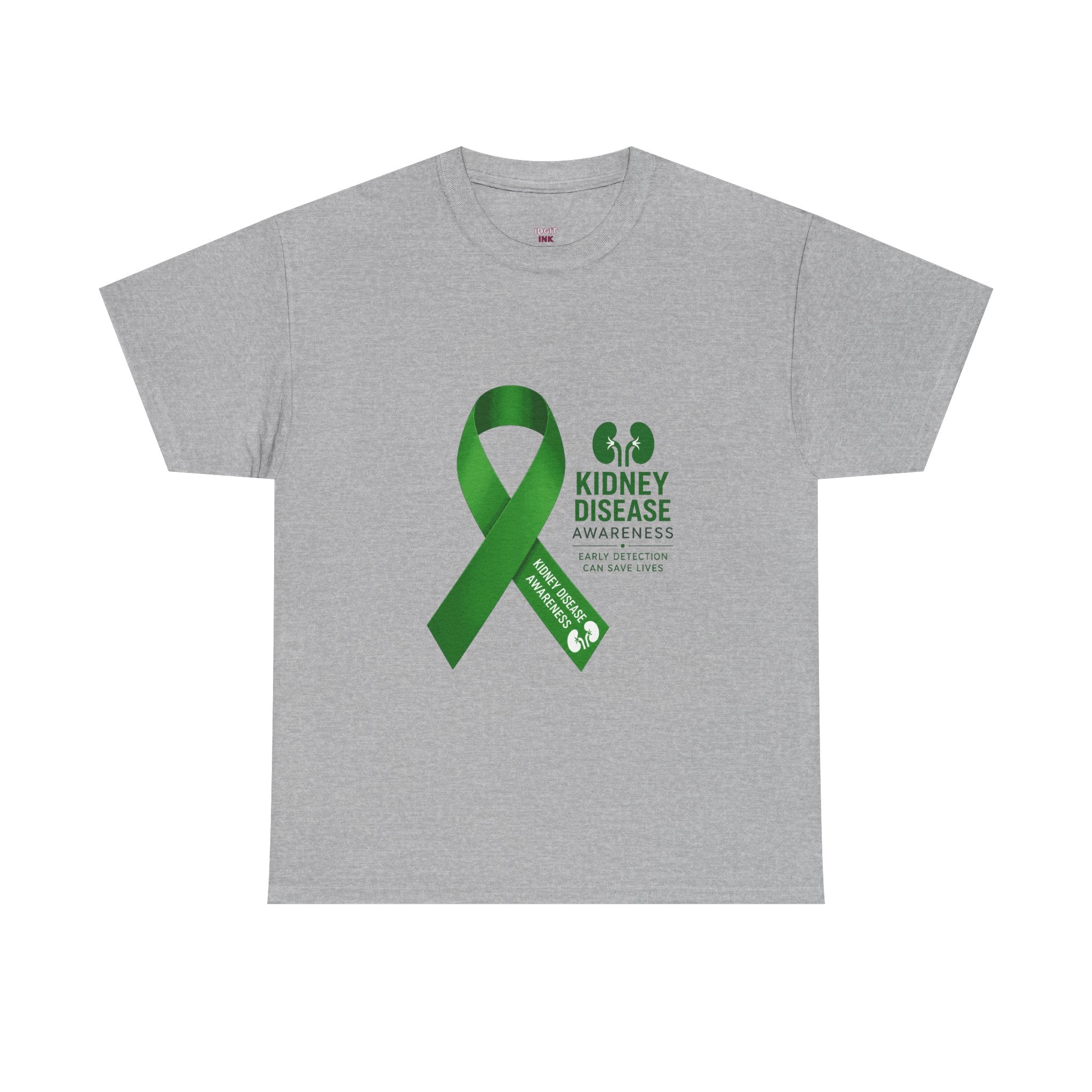 Kidney Disease Awareness Green Ribbon Unisex T-Shirt