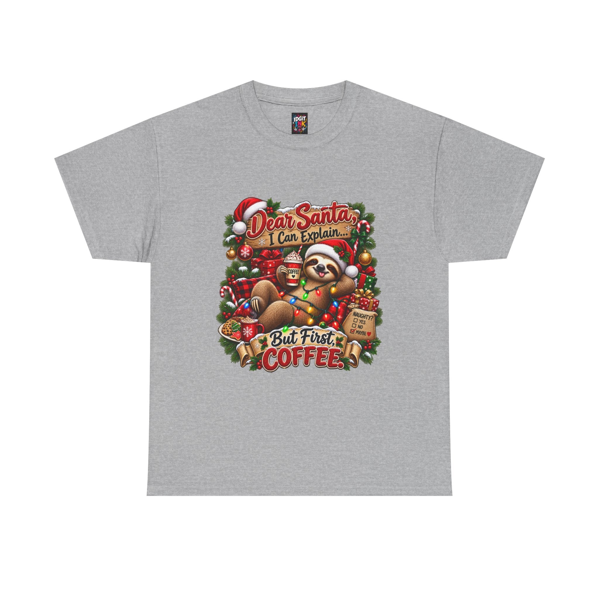 Dear Santa But First Coffee