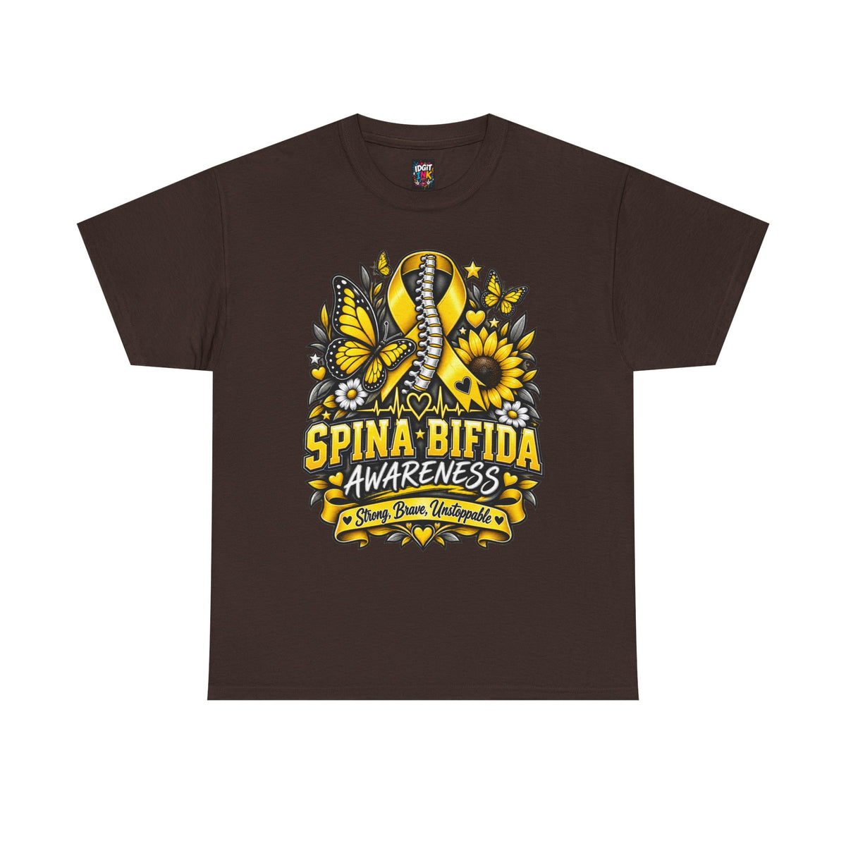 Spina Bifida Awareness Yellow Ribbon, Sunflower