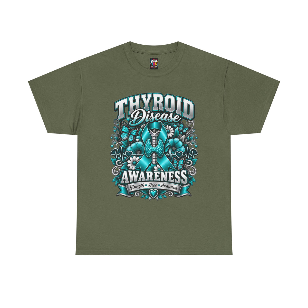 Thyroid Disease  Teal Ribbon Support T-Shirt