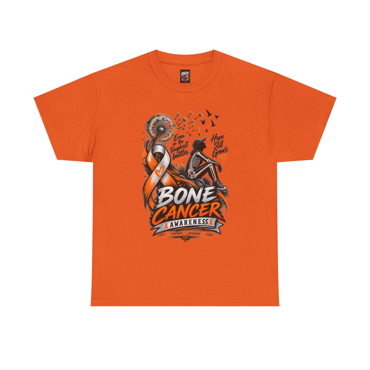 Bone Cancer Awareness Ribbon T-Shirt — Support Survivors & Hope