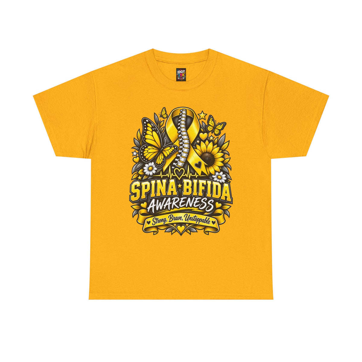 Spina Bifida Awareness Yellow Ribbon, Sunflower
