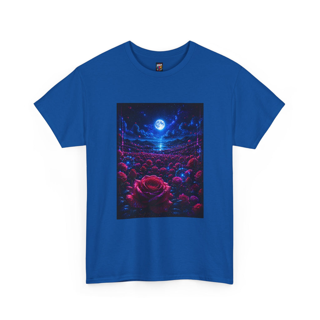 Moonlit Rose Field