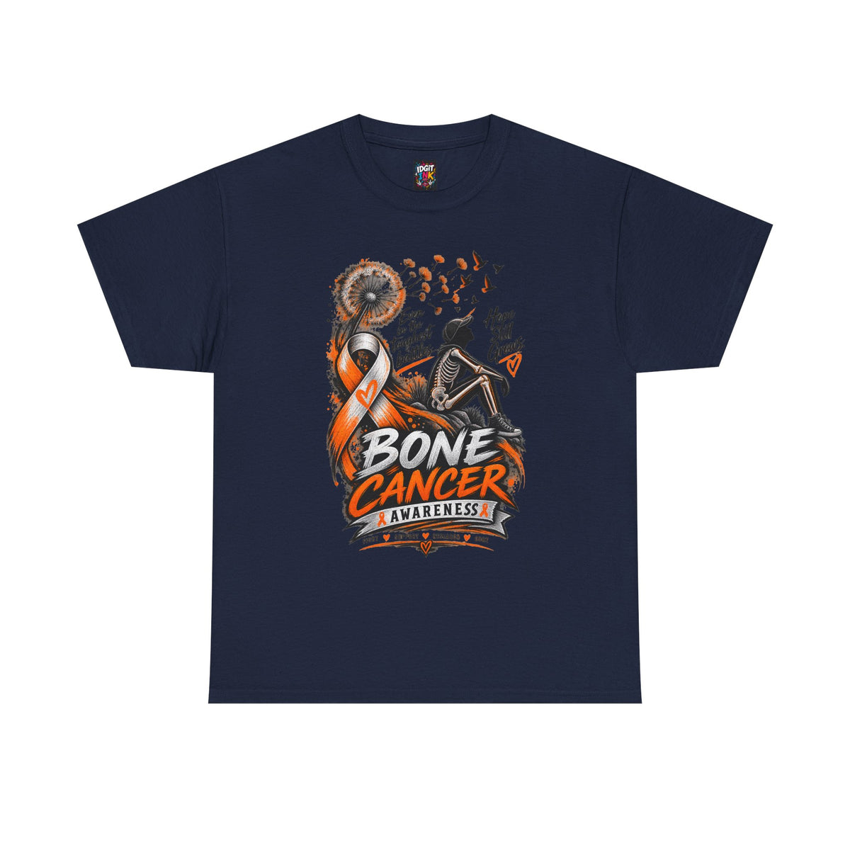 Bone Cancer Awareness Ribbon T-Shirt — Support Survivors & Hope