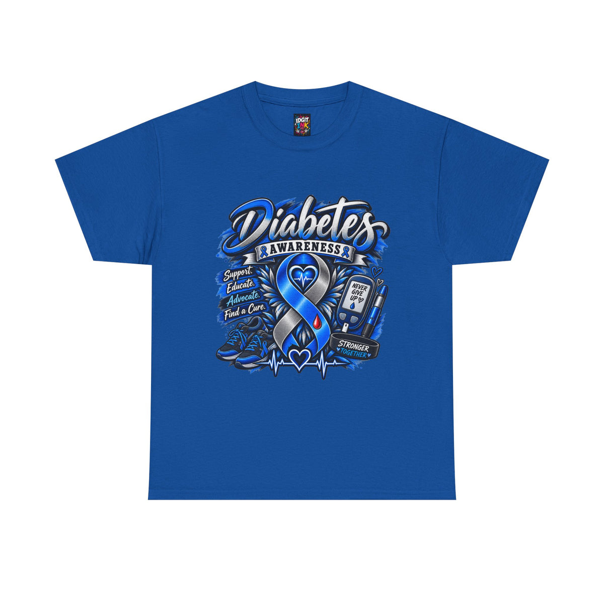 Diabetes Awareness  Blue Ribbon