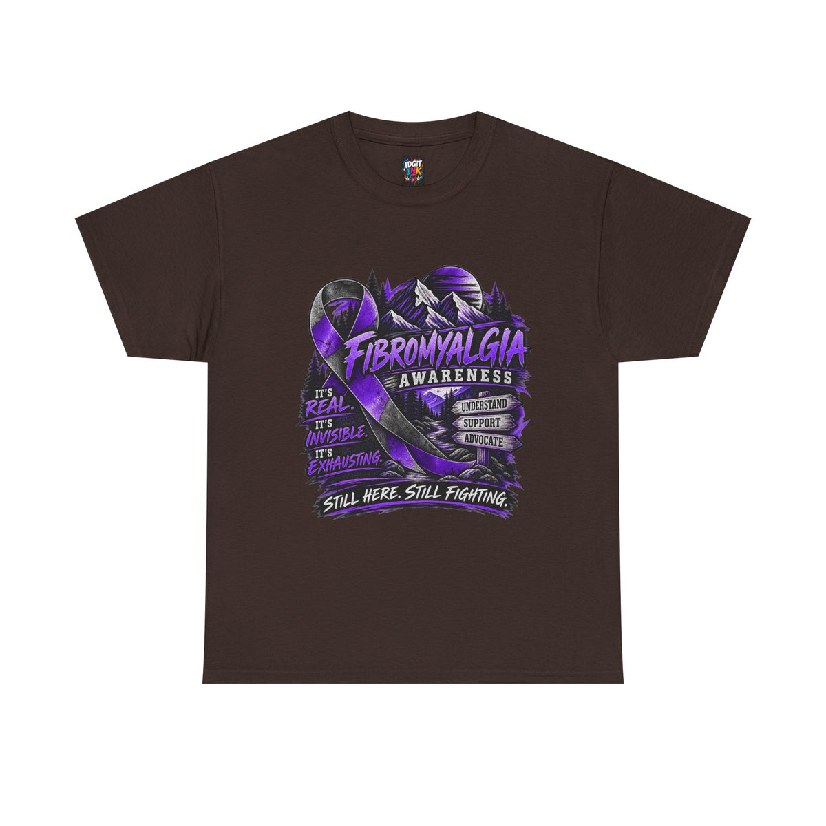 Fibromyalgia Awareness T-Shirt - Still Here Still Fighting
