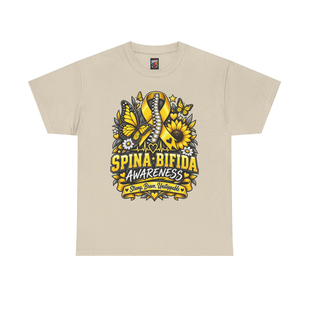Spina Bifida Awareness Yellow Ribbon, Sunflower