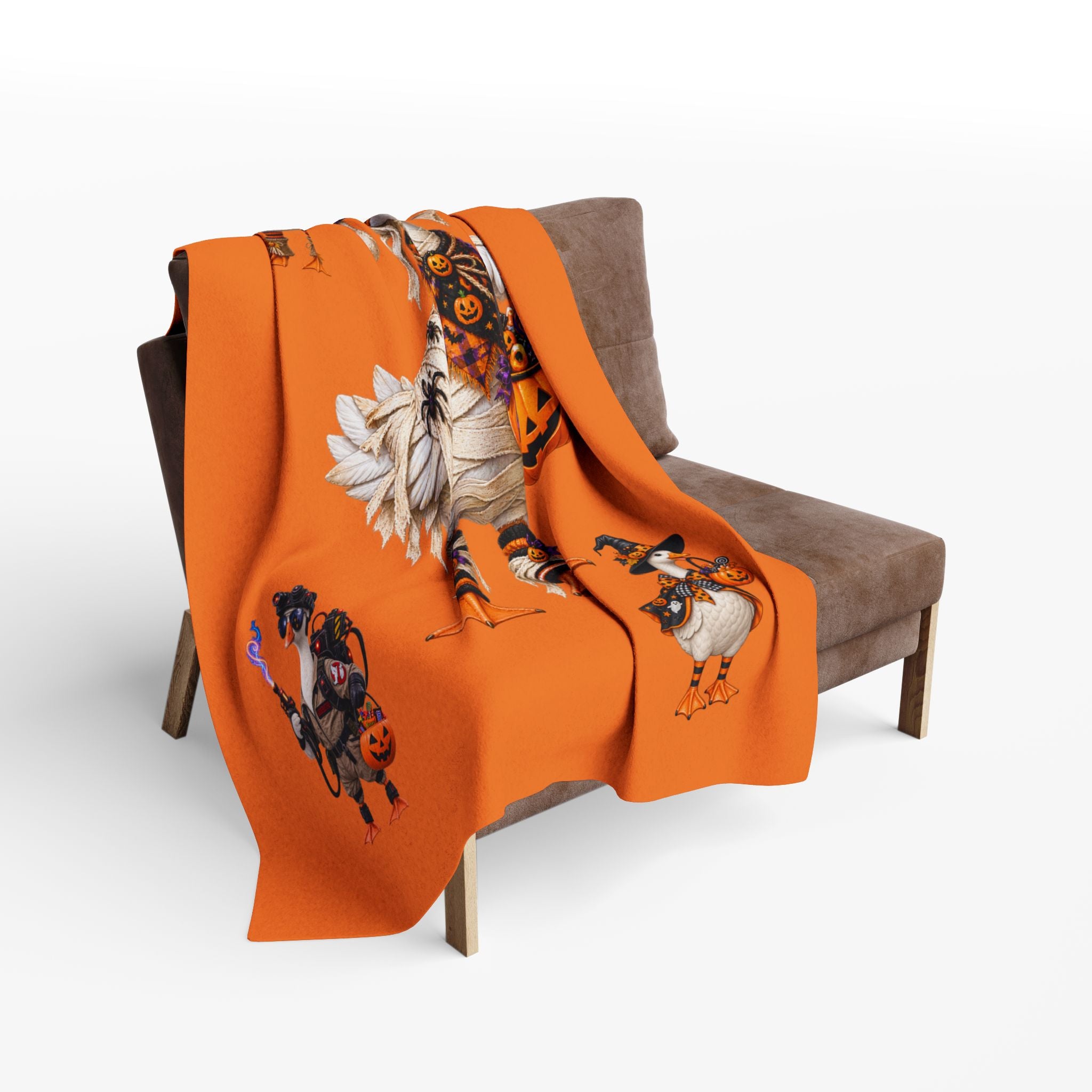 Halloween Goose Fleece Blanket