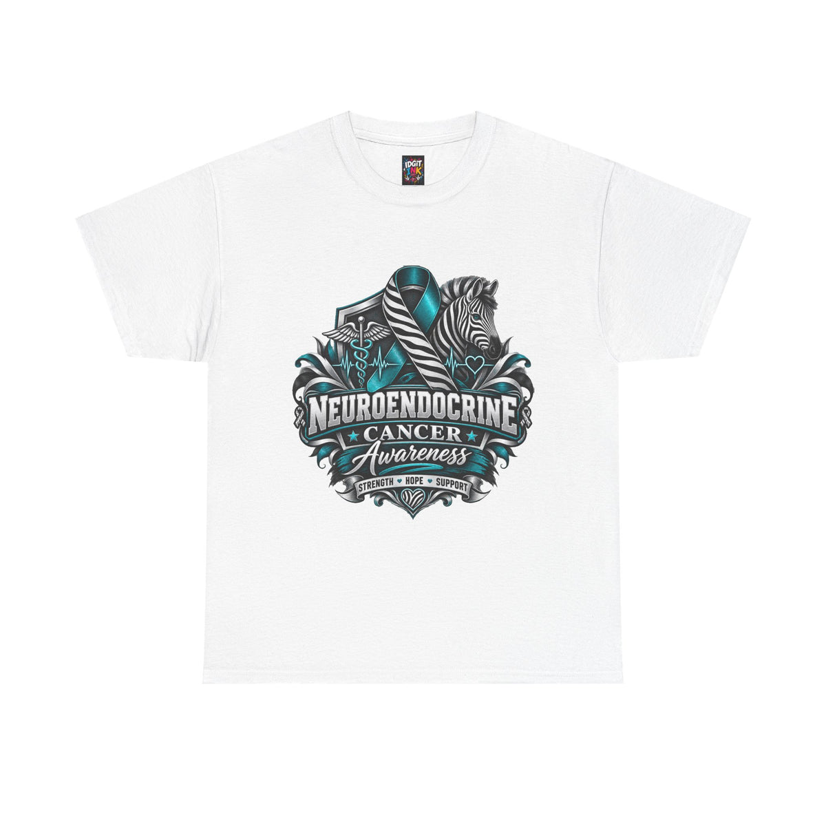 Neuroendocrine Cancer Awareness  Teal Ribbon Support Tee
