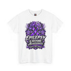 Epilepsy & Seizure Awareness  Purple Ribbon Support Tee