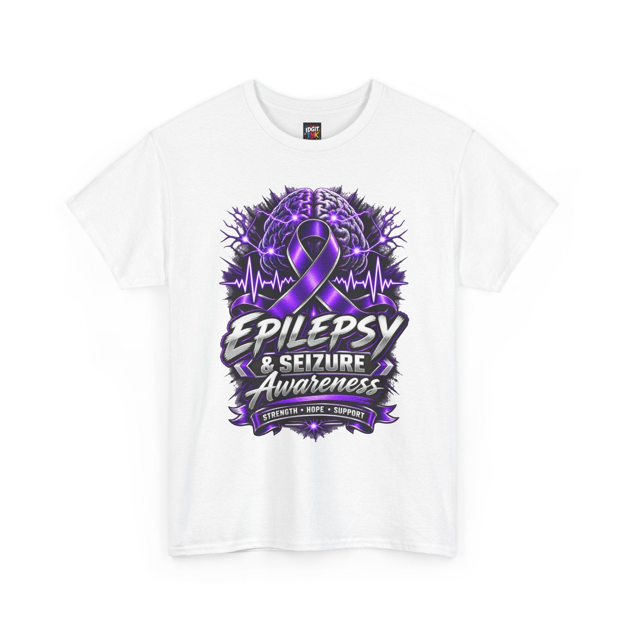 Epilepsy & Seizure Awareness  Purple Ribbon Support Tee