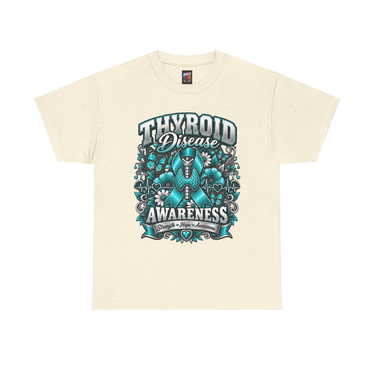 Thyroid Disease  Teal Ribbon Support T-Shirt