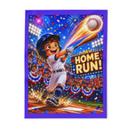 Home Run Baseball Fleece — Cozy Fleece Blanket product image 1 | Idgit Ink