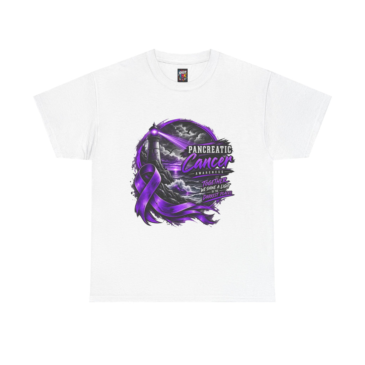 Pancreatic Cancer Awareness Purple Ribbon Support Tee