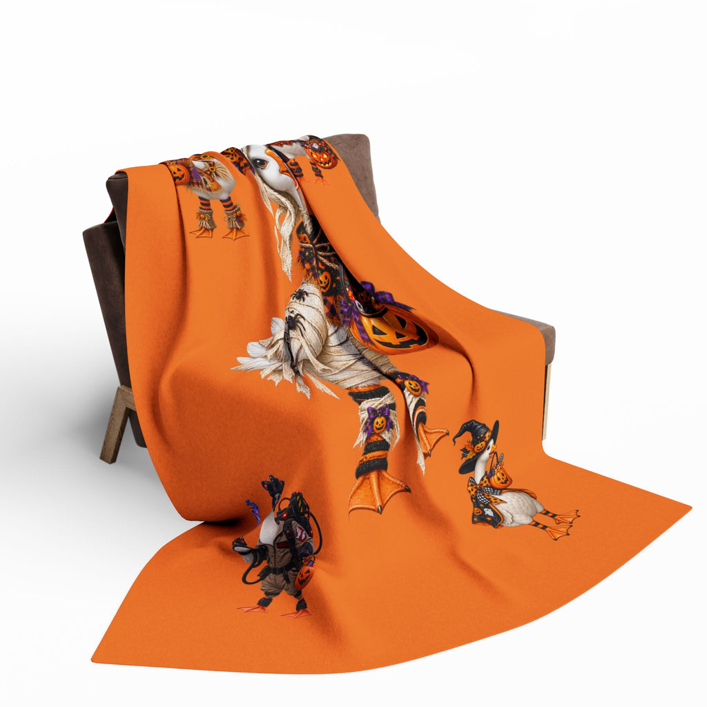 Halloween Goose Fleece Blanket