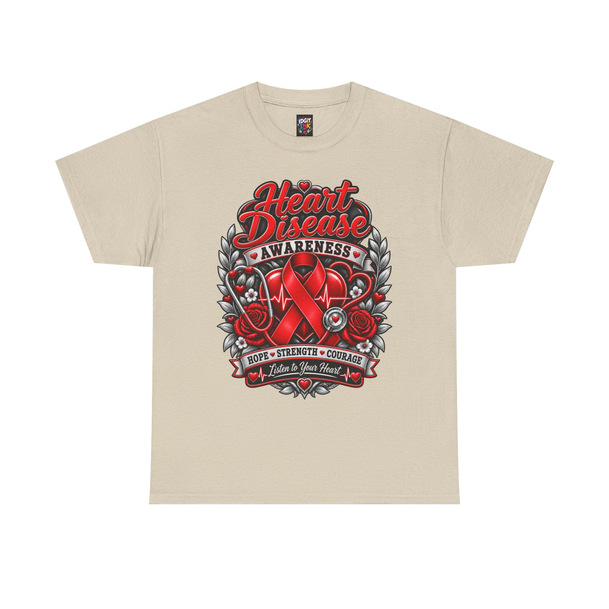 Heart Disease Awareness Hope Strength Courage