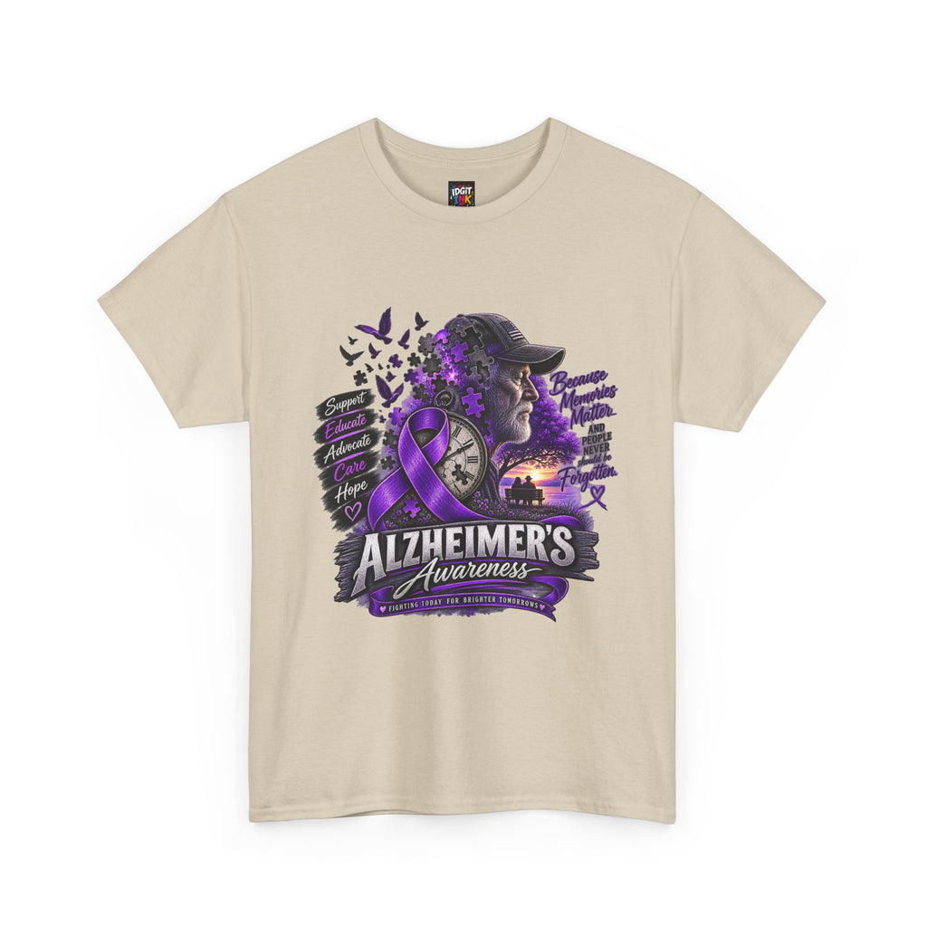 Alzheimer’s Awareness Purple Ribbon T-Shirt