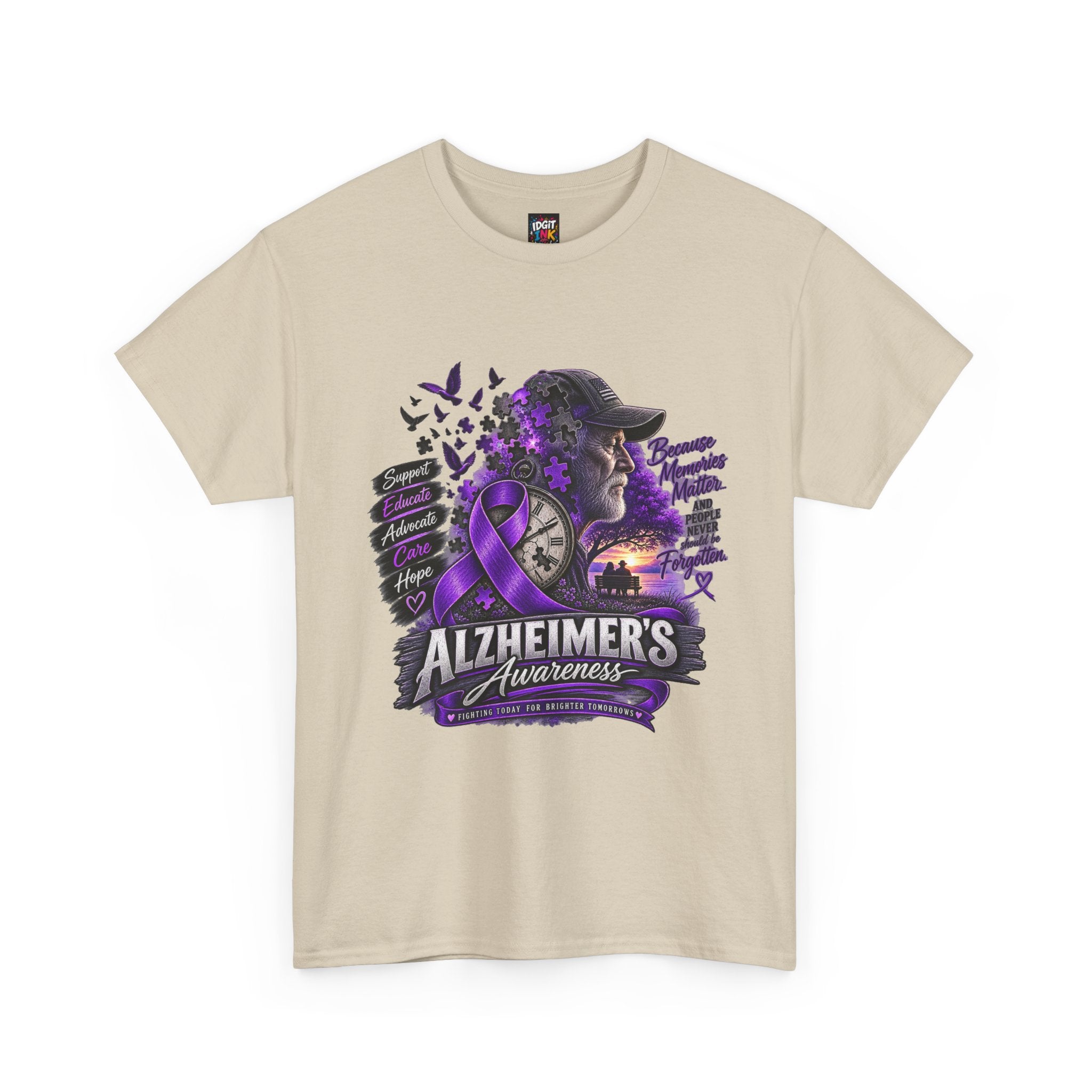 Alzheimer’s Awareness Purple Ribbon T-Shirt