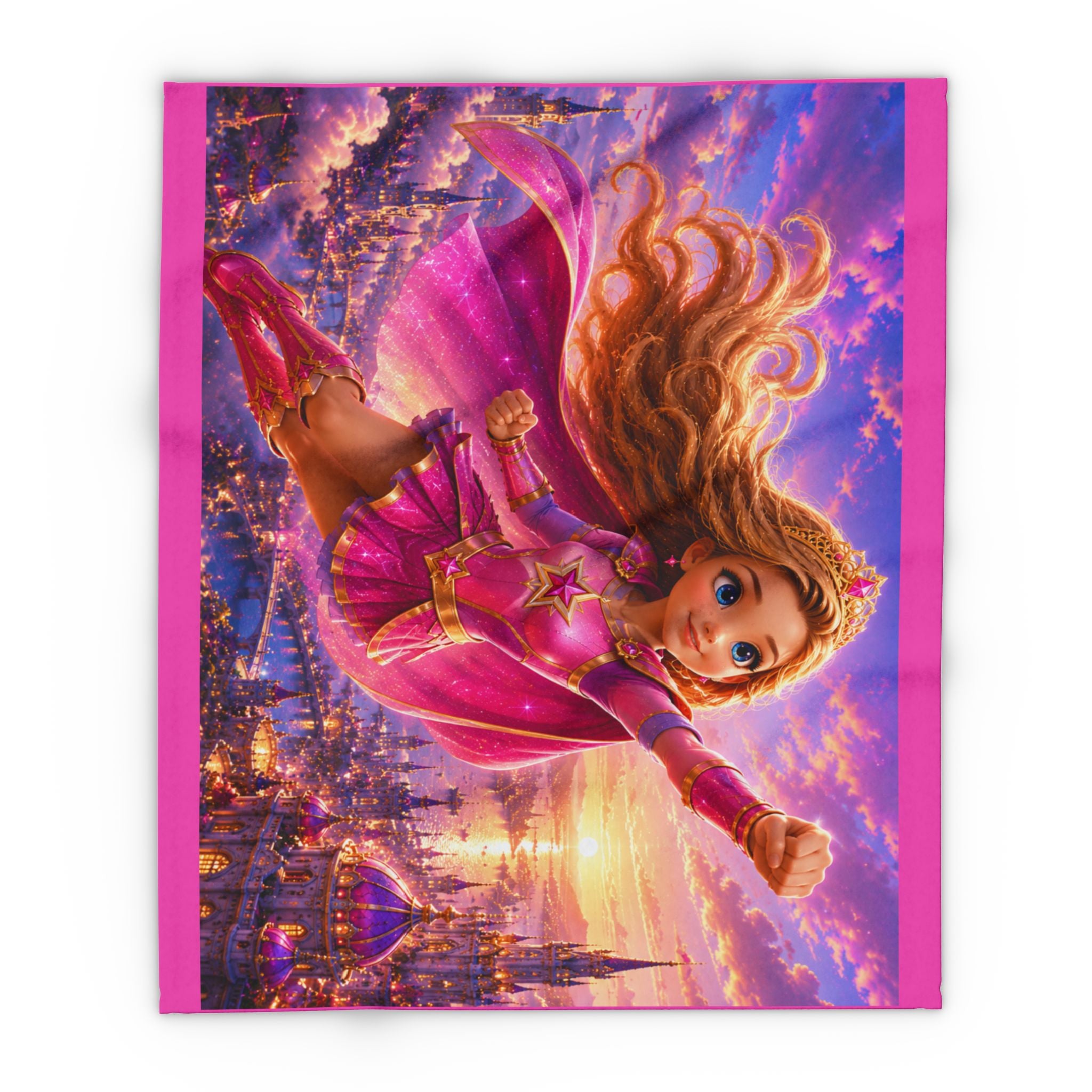 Princess Superhero Fleece Blanket