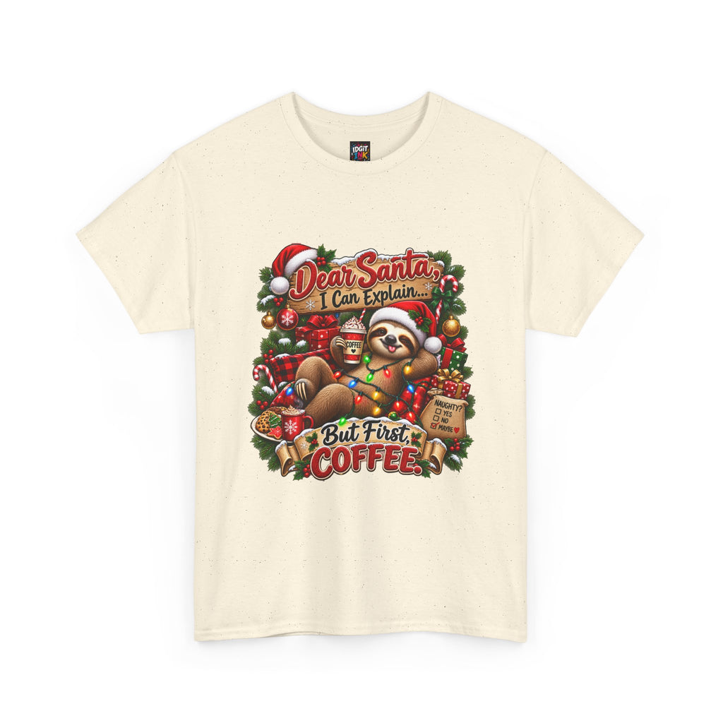 Dear Santa But First Coffee