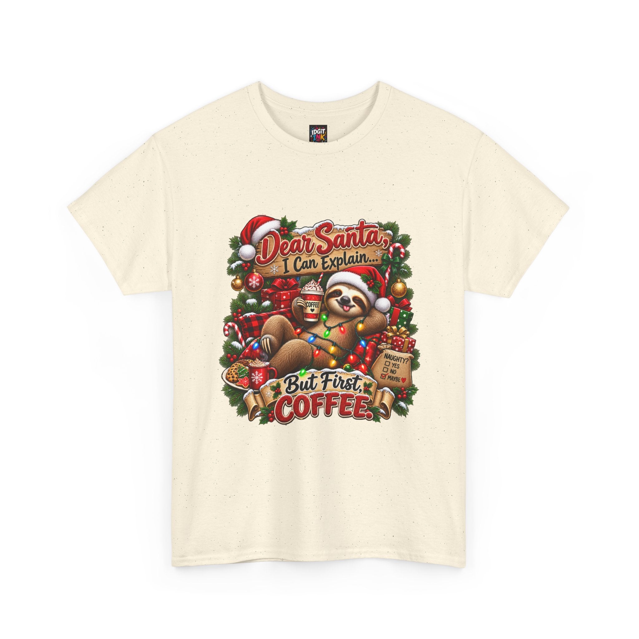 Dear Santa But First Coffee