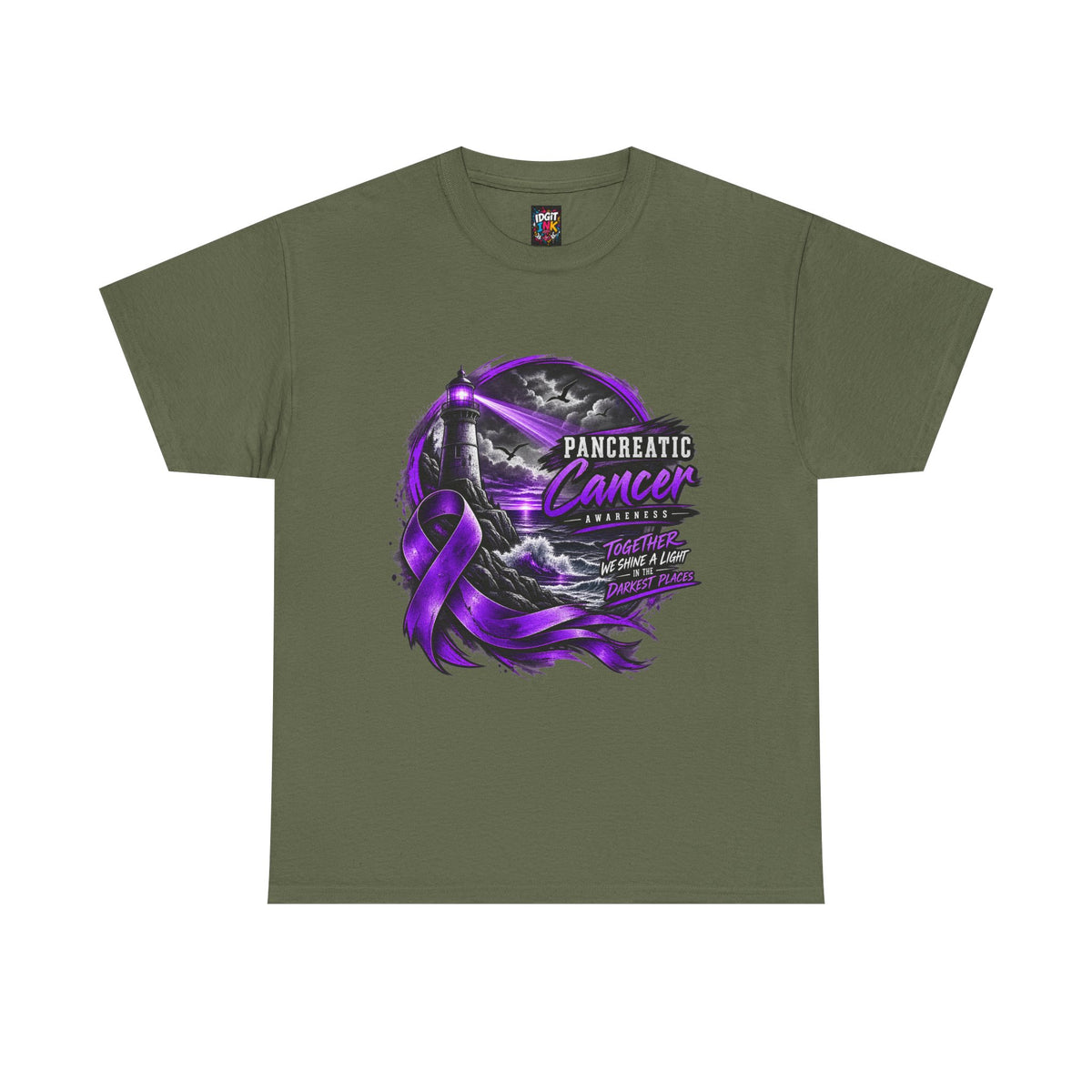 Pancreatic Cancer Awareness Purple Ribbon Support Tee