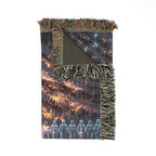 Fallen Soldier Battlefield Cross Memorial — Woven Throw Blanket product image 5 | Idgit Ink