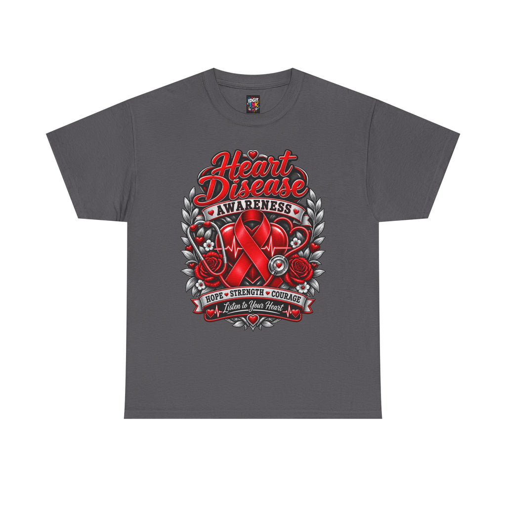 Heart Disease Awareness Hope Strength Courage