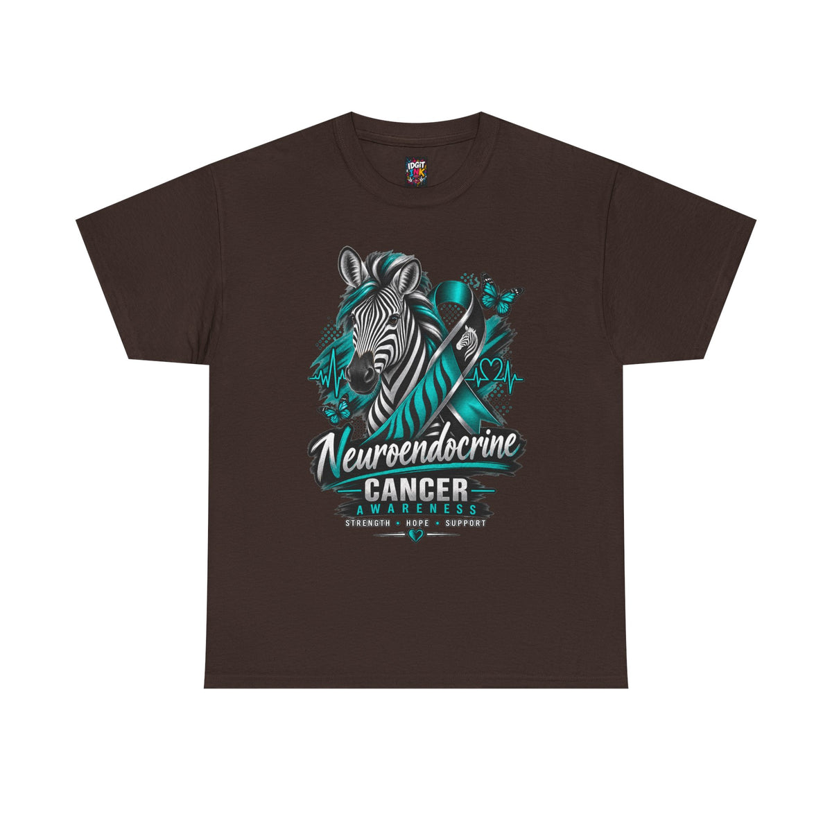 Neuroendocrine Cancer Awareness Zebra Ribbon T-Shirt