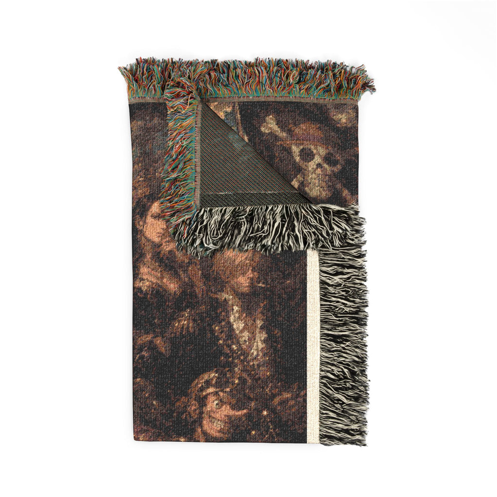 Peace Monkey Woven Throw