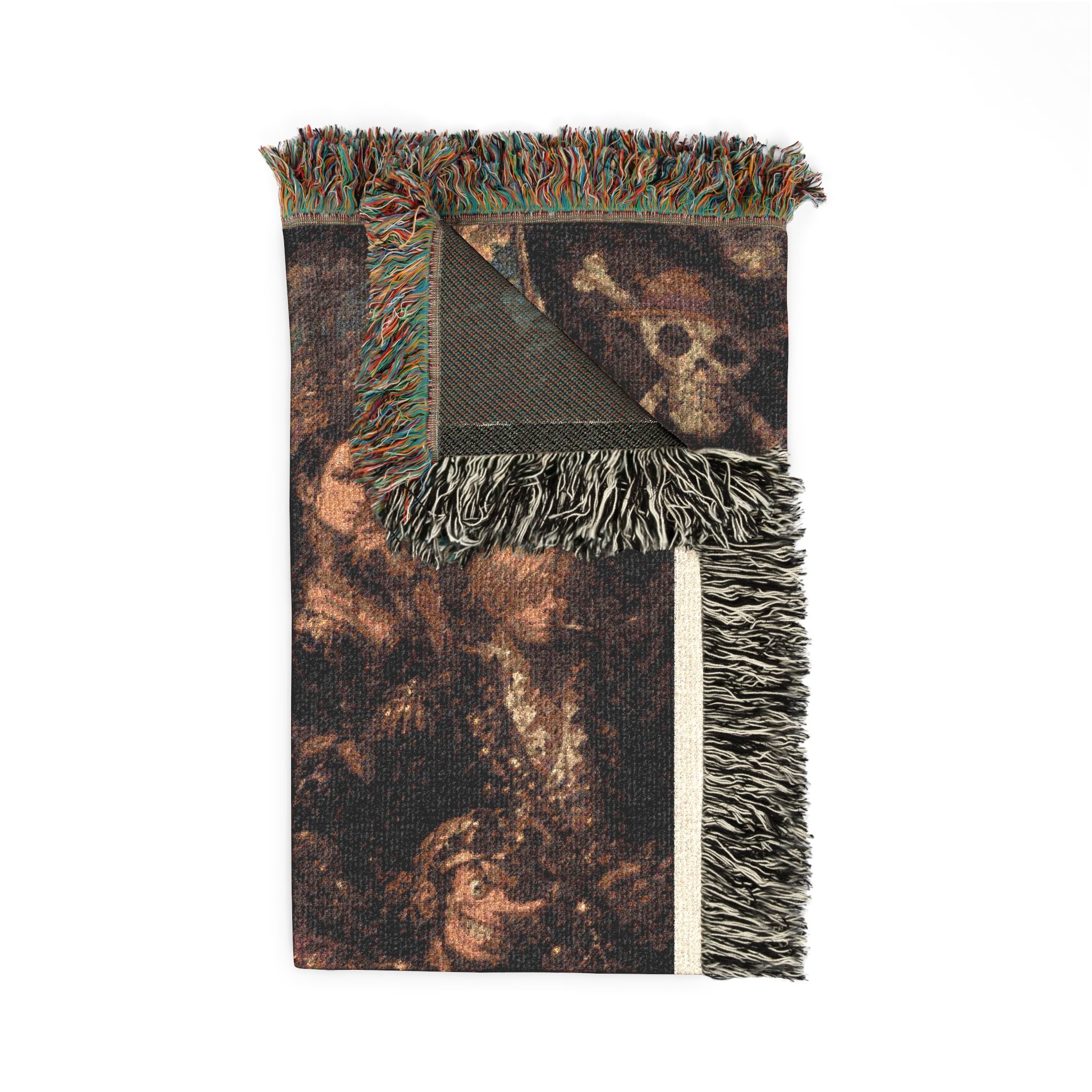 Peace Monkey Woven Throw