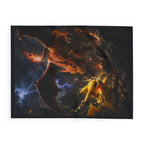 Fiery Dragon vs Lightning Mouse Arctic — Cozy Fleece Blanket product image 4 | Idgit Ink