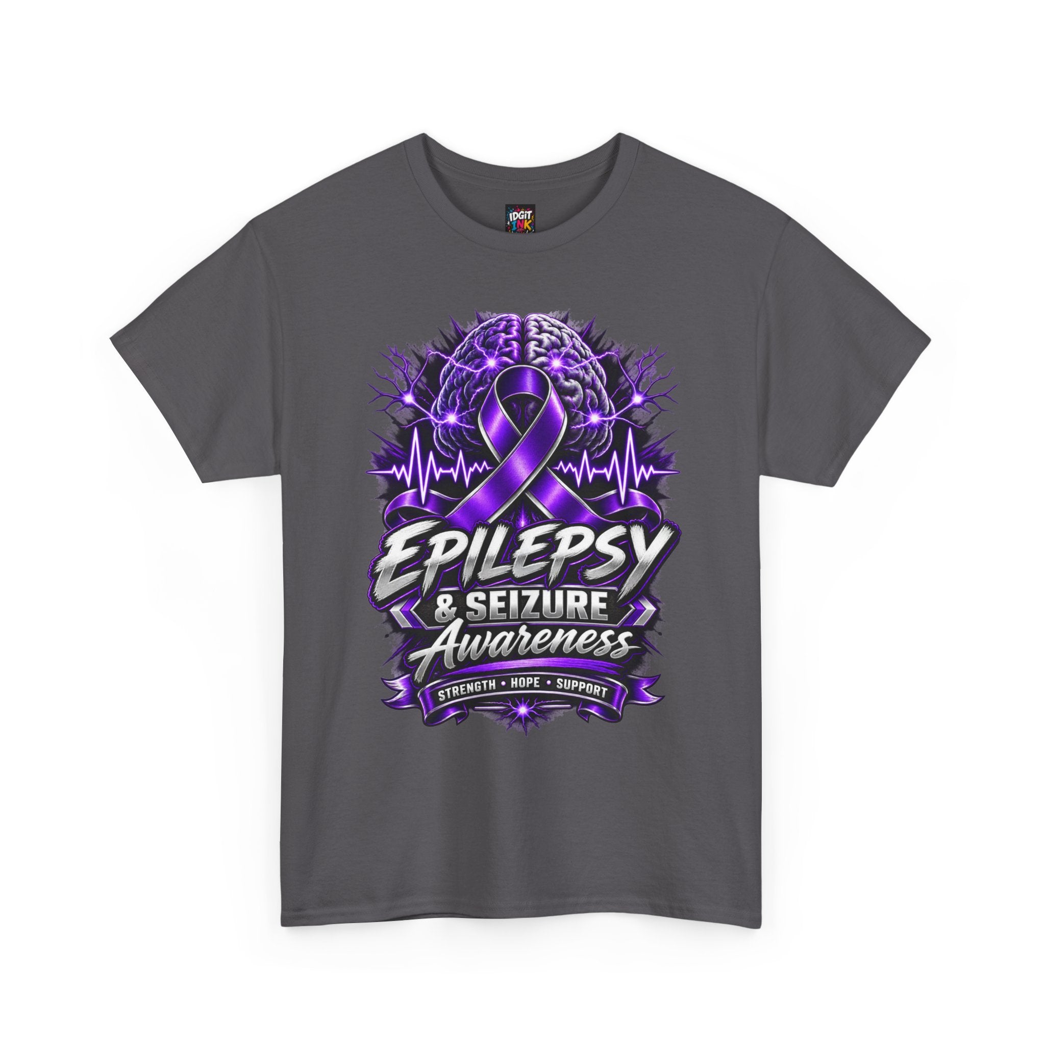 Epilepsy & Seizure Awareness  Purple Ribbon Support Tee