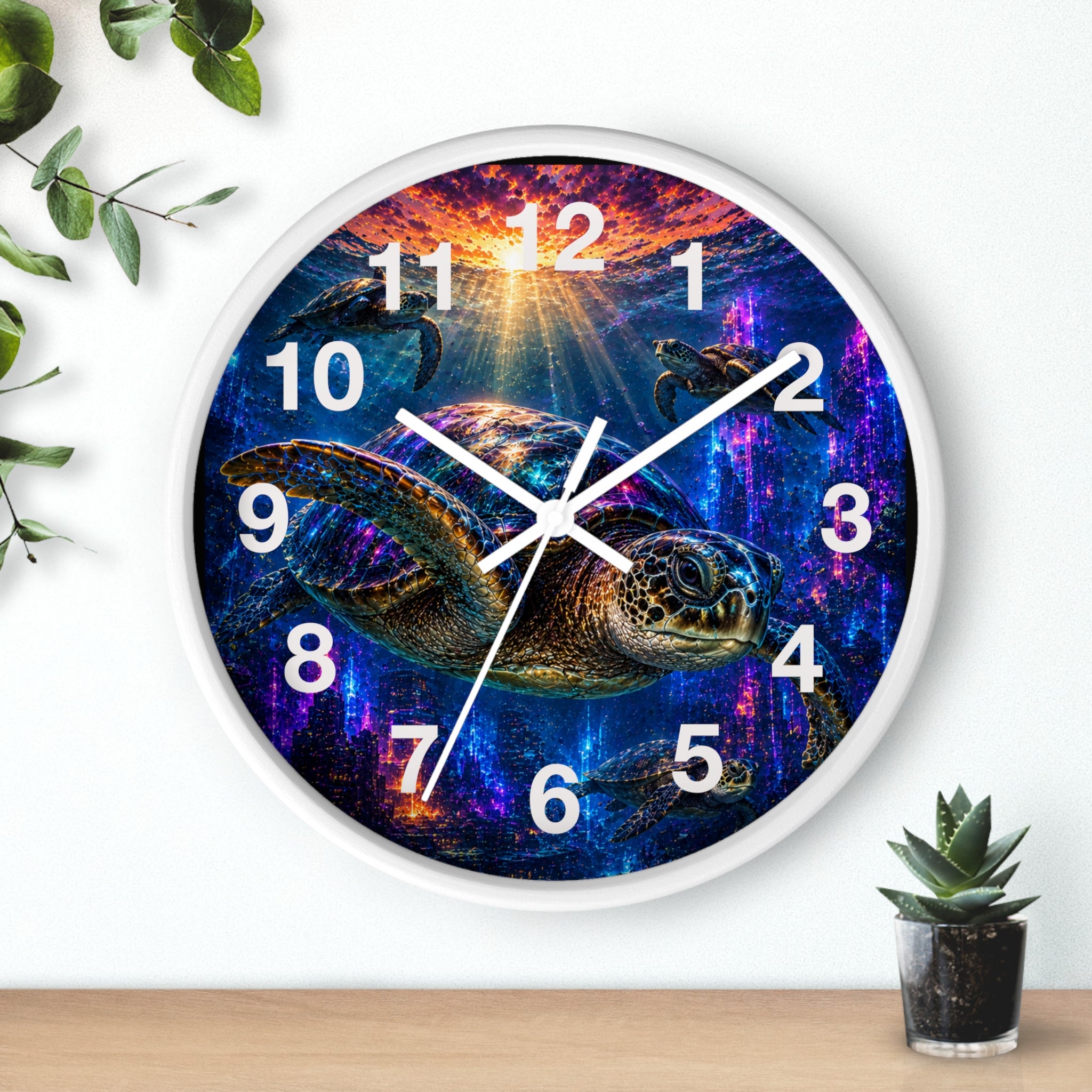 Sea Turtle Wall Clock