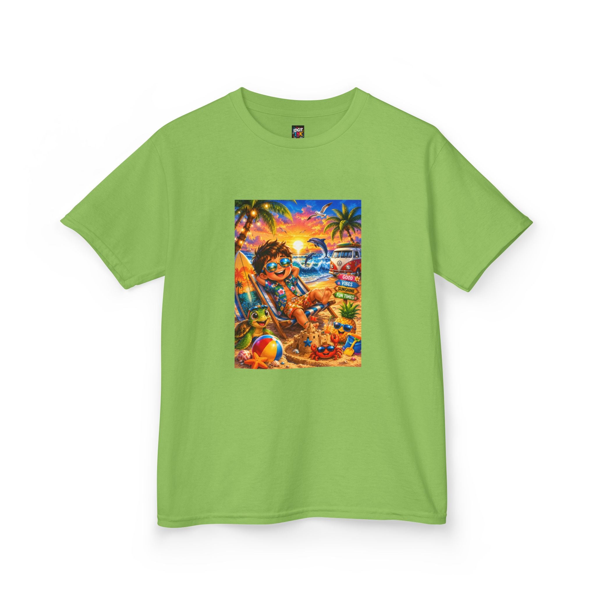 Kids Beach Sunset T-Shirt