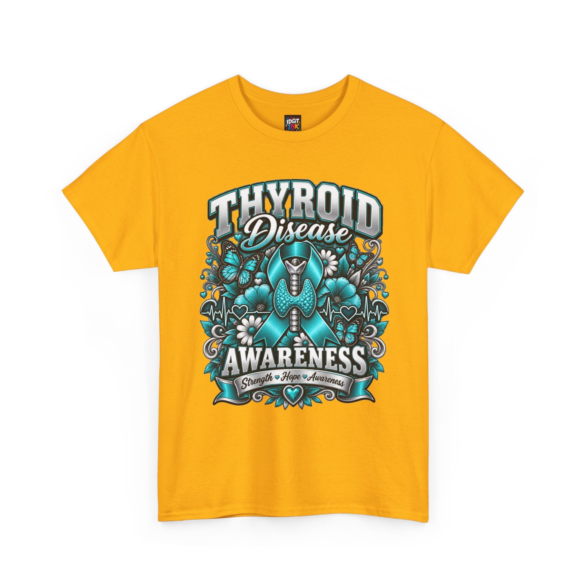 Thyroid Disease  Teal Ribbon Support T-Shirt