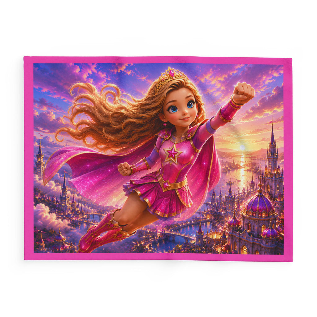 Princess Superhero Fleece Blanket