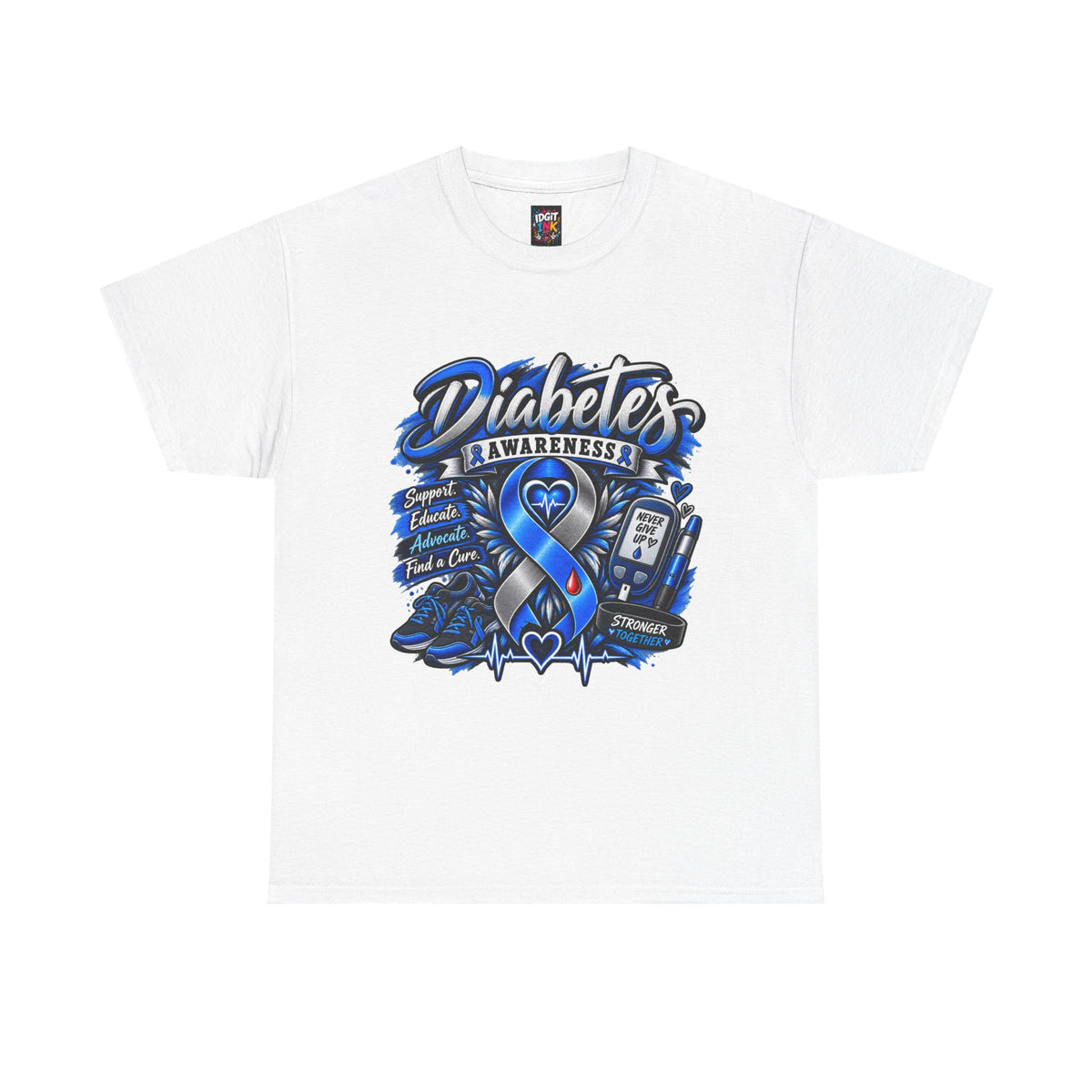 Diabetes Awareness  Blue Ribbon