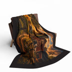 Sunset Farm — Cozy Fleece Blanket