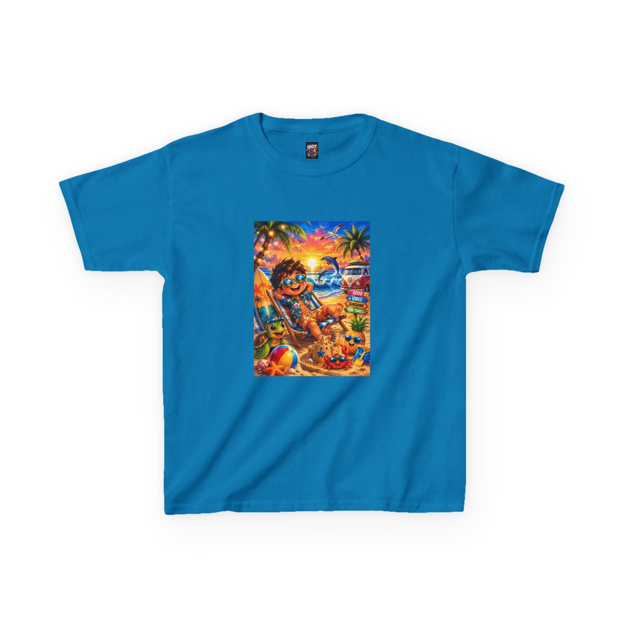 Kids Beach Sunset T-Shirt