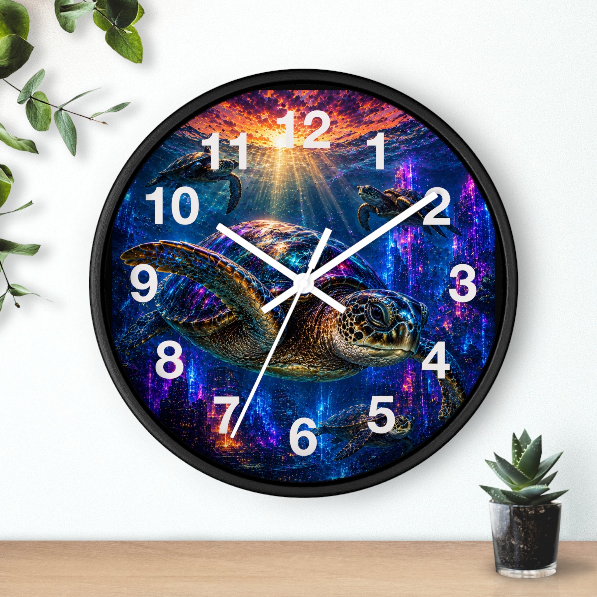 Sea Turtle Wall Clock